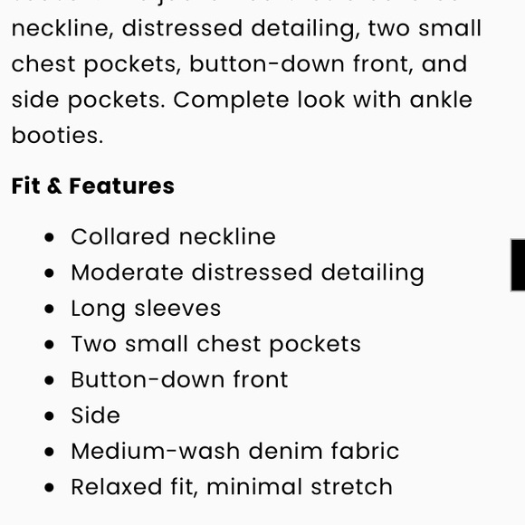 Working Title Denim Distressed Jacket Size Large - Picture 10 of 16